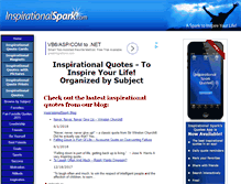 Tablet Screenshot of inspirationalspark.com